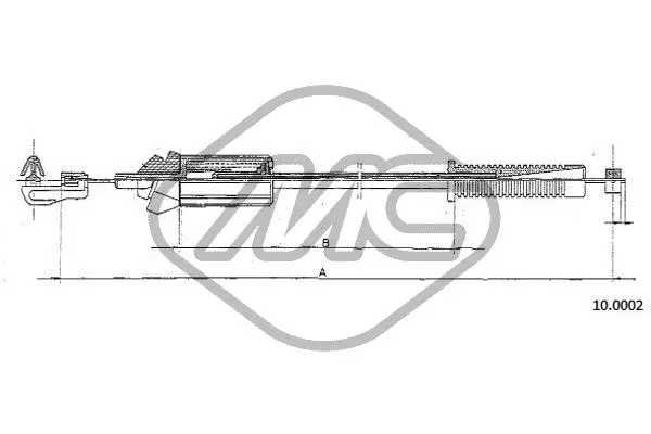 Câble d'accélération Metalcaucho 80896