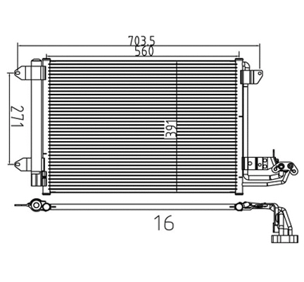 Condenseur, climatisation PowerMax 7110115