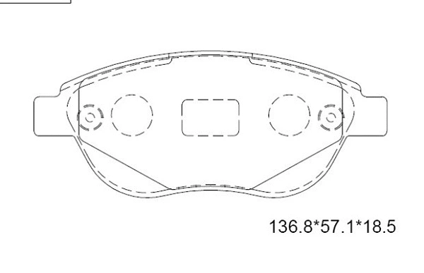 Kit de plaquettes de frein, frein à disque ASIMCO KD7518