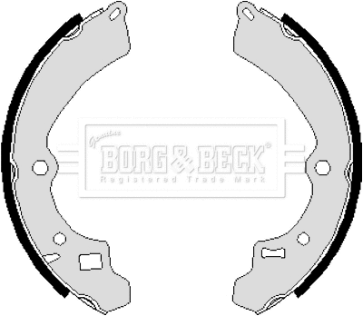 Jeu de mâchoires de frein BORG & BECK BBS6069