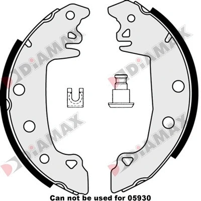 Jeu de mâchoires de frein DIAMAX N01067