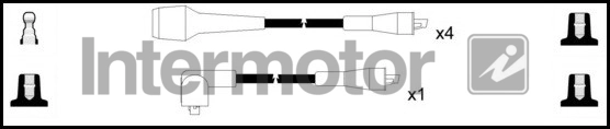 Kit de câbles d'allumage INTERMOTOR 76033