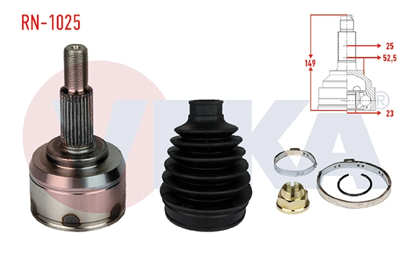 Jeu de joints, arbre de transmission VEKA RN-1025