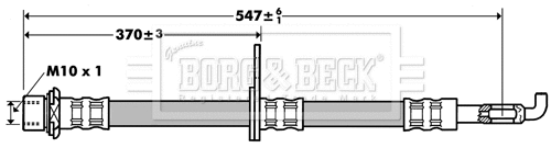 Flexible de frein BORG & BECK BBH7387