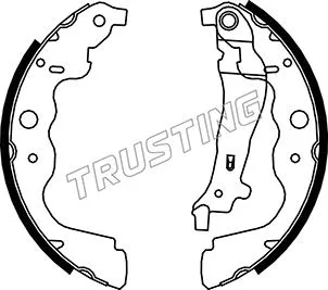 Jeu de mâchoires de frein TRUSTING 088.240