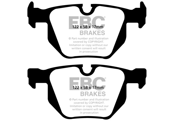 Kit de plaquettes de frein, frein à disque EBC Brakes DP21588