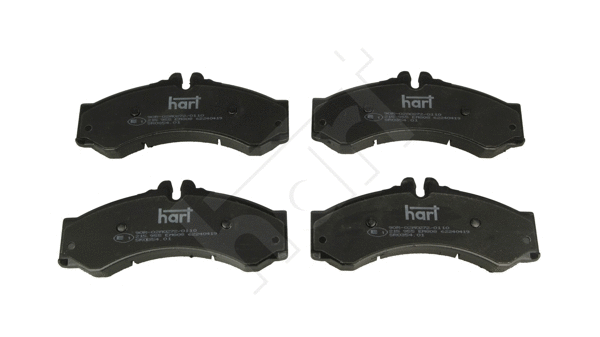 Kit de plaquettes de frein, frein à disque HART 215 955