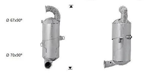 Filtre à particules / à suie, échappement VEGAZ GmbH CK-869SIC