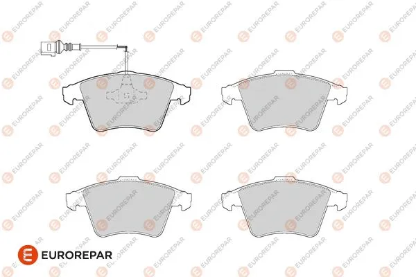 Kit de plaquettes de frein, frein à disque EUROREPAR 1686275280