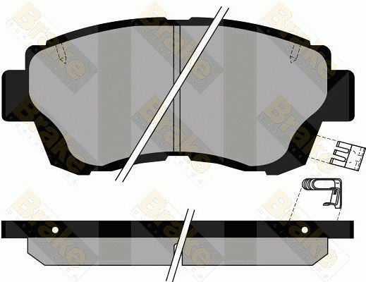 Kit de plaquettes de frein, frein à disque Brake ENGINEERING PA852