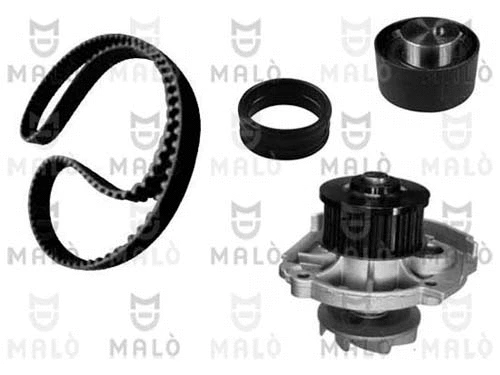 Pompe à eau + kit de courroie crantée AKRON-MALÒ 1555005