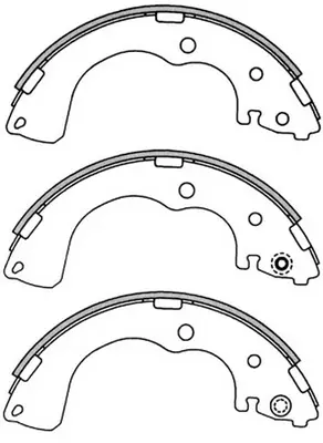 Jeu de mâchoires de frein SB BS25402