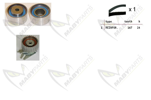 Kit de courroie crantée MABYPARTS OBK010255