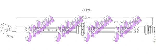 Flexible de frein BROVEX-NELSON H4878