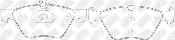 Kit de plaquettes de frein, frein à disque NiBK PN0166