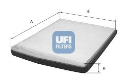 Filtre, air de l'habitacle UFI 53.205.00