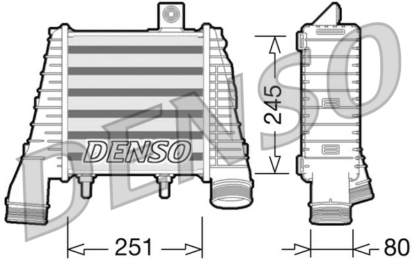Refroidisseur d'air de suralimentation DENSO DIT02009