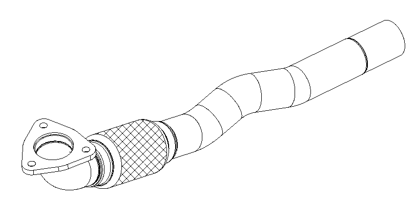 Tuyau d'échappement Vellerand 15363