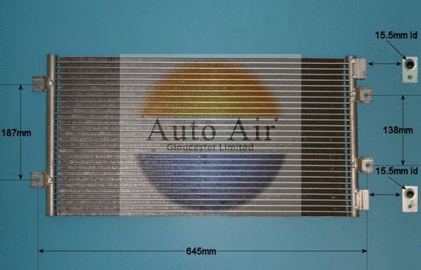 Condenseur, climatisation AUTO AIR GLOUCESTER 16-1122