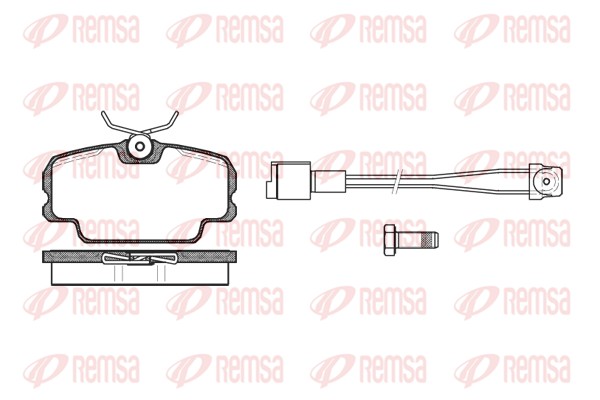 Kit de plaquettes de frein, frein à disque REMSA 0145.11