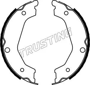 Jeu de mâchoires de frein, frein de stationnement TRUSTING 049.162