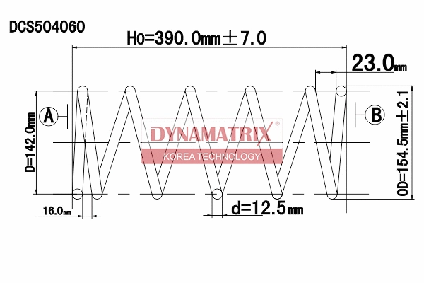 Ressort de suspension DYNAMATRIX DCS504060