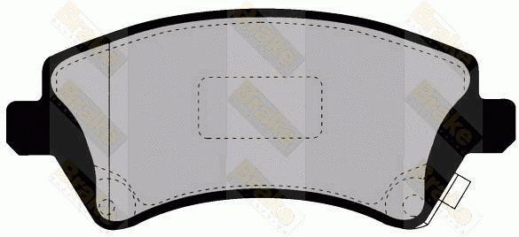 Kit de plaquettes de frein, frein à disque Brake ENGINEERING PA1478