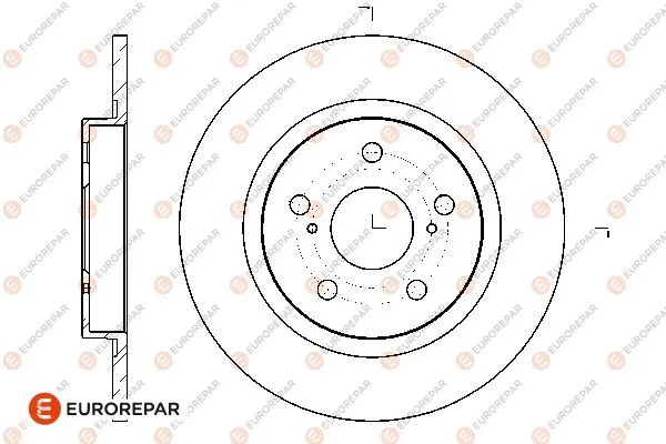 Disque de frein EUROREPAR 1676012780