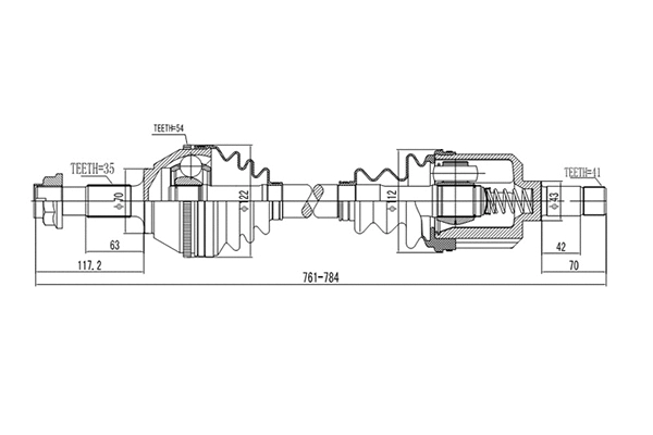 Arbre de transmission DYNAMATRIX DDS210033