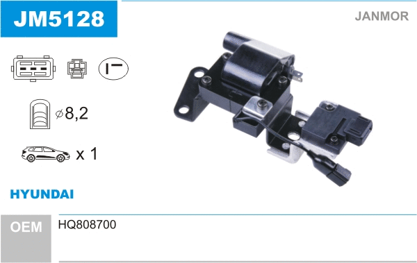 Bobine d'allumage JANMOR JM5128