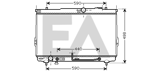 Radiateur, refroidissement du moteur EACLIMA 31R28039