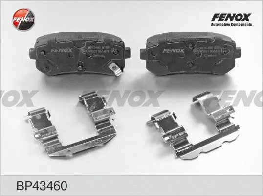 Kit de plaquettes de frein, frein à disque FENOX BP43460