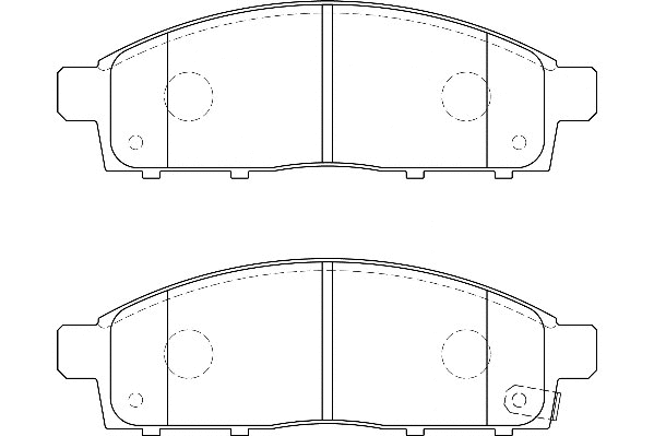 Kit de plaquettes de frein, frein à disque Omnicraft 2135172