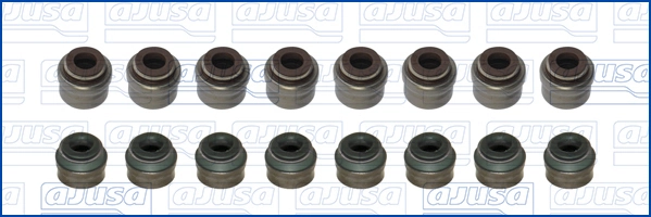 Jeu de joints d'étanchéité, tige de soupape AJUSA 57077500